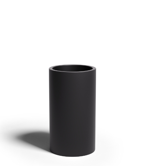 Nowoczoesna donica doo salonu Alto czarna